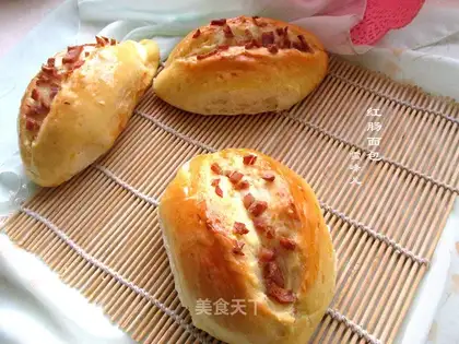 Red sausage bread