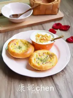 Corn bacon cheese bread