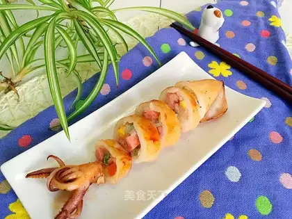 Roasted squid