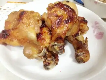 Honey roasted chicken legs