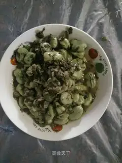 Snow veal with beans