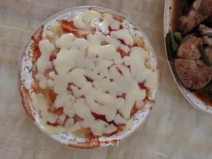 Cheese and mashed potatoes