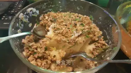 Spam mashed mushrooms