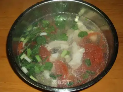 Fast Hand Tomato Fish Fillet Soup