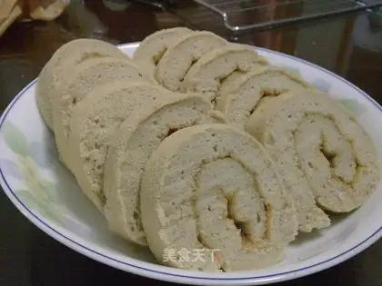 Orange milk tea cake roll