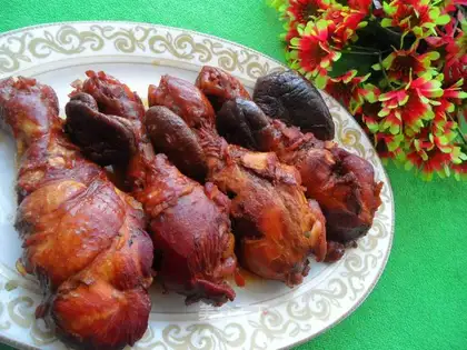 Home-cooked chicken leg stew