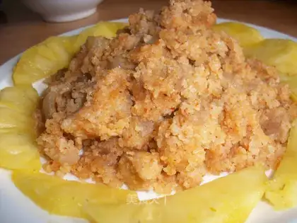 steamed pork with simple rice flour