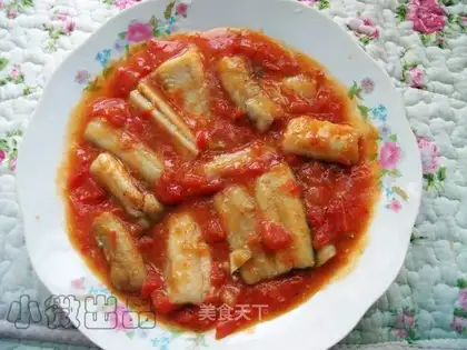Tomato fish nuggets