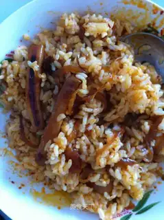 stir-fried squid with onion