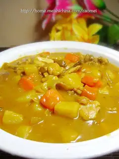 Curried potato chicken