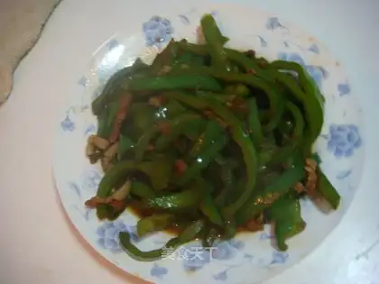 stir-fried shredded pork with vegetable pepper