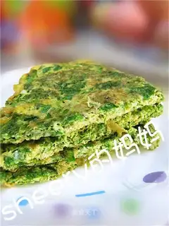 Medicinal celery leaf egg cake