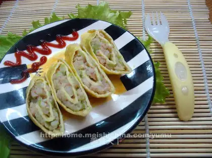Steamed shrimp rolls