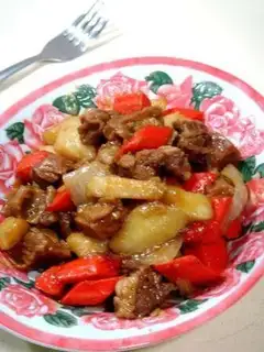 Curried potato beef