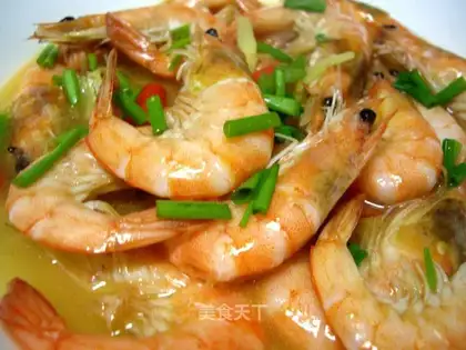 Fresh and spicy prawns