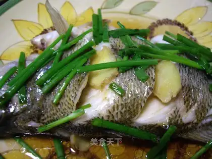 Perch in soy sauce