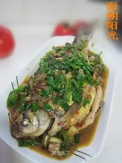 Braised bream fish