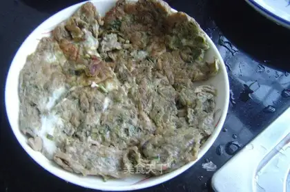 Fried duck eggs with Chinese toon