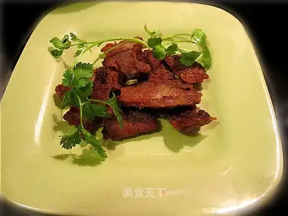 Pan-fried pork with Huai Salt