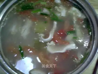 Pickled pork tripe soup