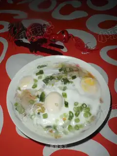 Steamed eggs with salted eel