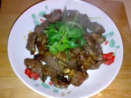 Cumin chicken gizzards