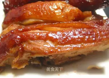 A roasted duck leg