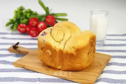 Purple potato honey bread