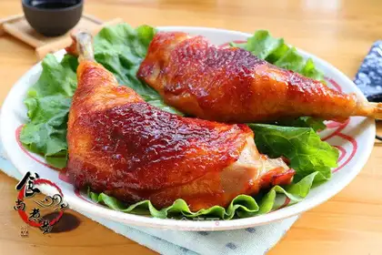 Honey roasted chicken legs