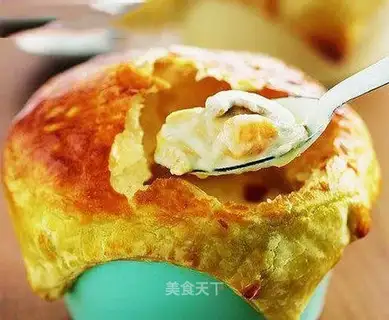 Souffle seafood soup