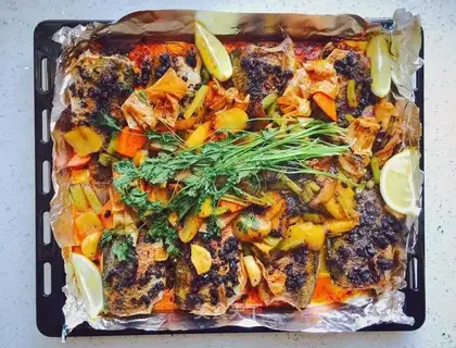 Baked fish