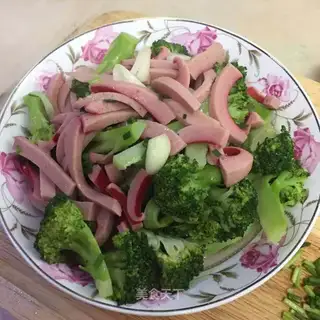 Orchid with red sausages