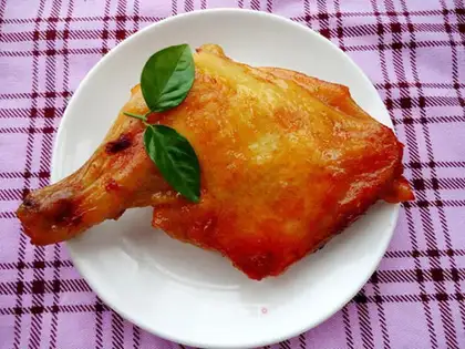 Honey roasted chicken legs
