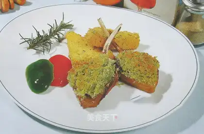 Vanilla lamb chops