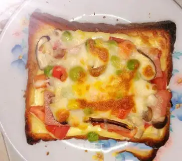 Mushroom bacon toast