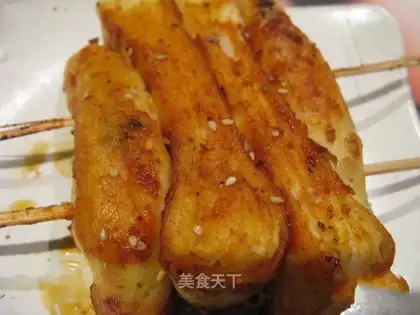 Puffy fries and eggplants