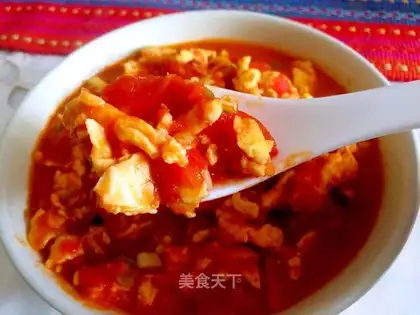 Tomato fried eggs