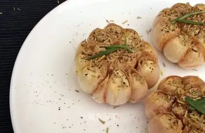 Rosemary makes garlic