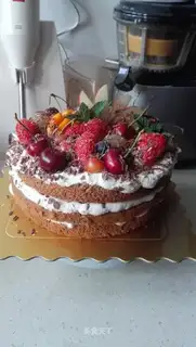 Chocolate fruit cake
