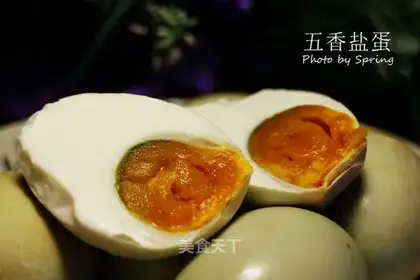 Five salted eggs