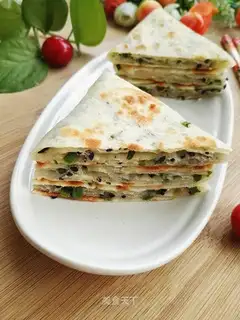 Onion sesame pancakes
