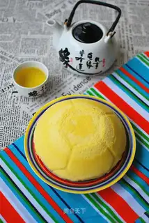 Banana milk steam cake