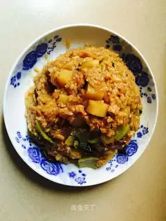 Spoon potato rice