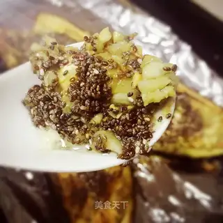 Zia's garlic grilled eggplant