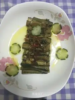 Fried cucumber