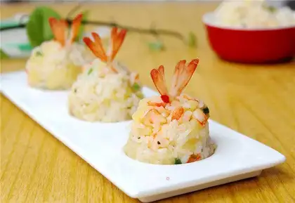 Potato shrimp rice