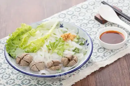 Cow vealball soup