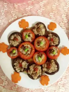 Green tea meatballs