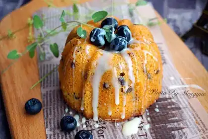 Chestnut red bean pound cake