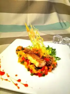 Mango salsa sauce for silver cod